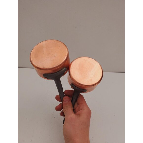 Handmade Copper Pot. Brass Handled Copper Pot- Special Gift - set of tow - Picture 10 of 10